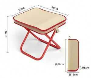 Small Foldable <b>Backpack</b> Portable Camping Folding Chair Collapsible Stool Footstool Step Seat for Hike Fishing Travel - Product Image 4