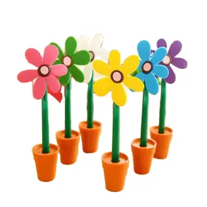 Creative Sun Flower Shape Ballpoint Pen/Flower Pot Shape Pen /Cheap Ballpoint