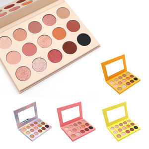อายแชโดว์พาเลทท์สีขาวนู้ดชมพู เมคอัพ ติดทนนาน เม็ดสีแน่น 15 สี รับทำโลโก้ ขั้นต่ำน้อย - Product Image 2