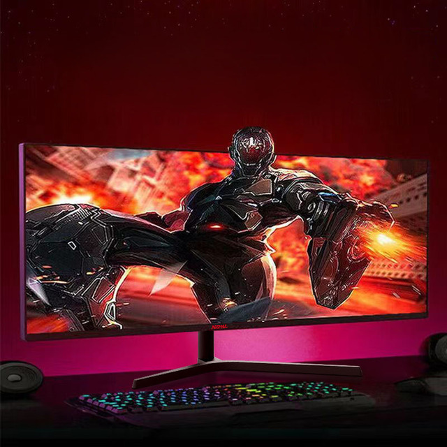 34 Inch Curved Screen Monitor 165 Hz 4k 3440*1440 21:9 Super Wide Gaming Monitor With Breathing Light Anti-blue Light