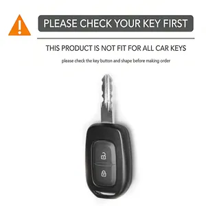 Guscio portachiavi a 2 pulsanti in lega di zinco e silicone per Renault Kwid, Traffic, Symbol, <span class=keywords><strong>Dacia</strong></span> <span class=keywords><strong>Sandero</strong></span>, Logan, Duster 2016-2018 - Product Image 5