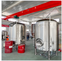 Cuve à bière brillante de 500 L pour la clarification, la carbonatation et le stockage de la bière, cuve de conditionnement isolée à double enveloppe de 5 HL pour brasserie artisanale
