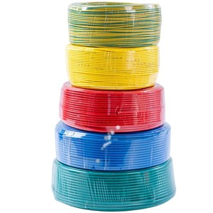 Nhiều Kích thước <span class=keywords><strong>1.5</strong></span> 2.5 4 6 mét linh hoạt dây điện BV PVC cáp đồng 2 lõi 600V đánh giá cho sưởi ấm xây dựng cuộn 100m - Product Image 2