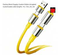 Konektor Pengisian Cepat USB Type-C 3A 480Mbps Transfer Data Paduan Aluminium Beberapa Kabel Kompatibel untuk Sinkronisasi Data