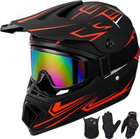 Casco juvenil ATV para niños Dirt Bike Motocross BMX Off Road Moto Go Kart Casco DOT ECE