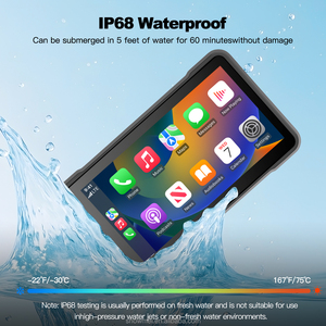 Tragbare IP67 DVR 5 Zoll Carplay Android Auto HD IPS Bildschirm Motorrad <span class=keywords><strong>GPS</strong></span> <span class=keywords><strong>Navigation</strong></span> Wireless TPMS - Product Image 5