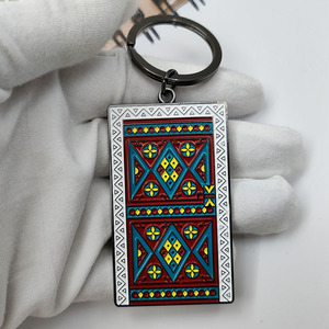 Özel siyah kaplama Plam ağacı anahtarlık yumuşak emaye Metal anahtarlık - Product Image 2