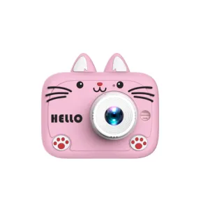High quality X900A design cartoon cat mini digital camera photography video games 1920P children's toy kids' cameras