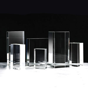 K9 Em Branco 3D Foto Quadro Bloco De Cristal Cubos De Cristal Óptico Prisma Em Branco Cubo De Cristal Óptico Paperweight - Product Image 4