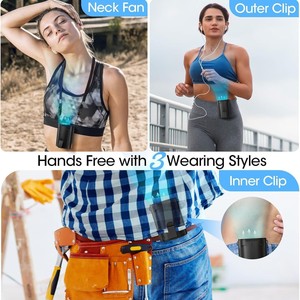 Hot Sale Multiple Function Portable <b>Usb</b> <b>Mini</b> Hanging Waist <b>Fan</b> Small Electric Clip <b>Fan</b> for Sport Wholesale - Product Image 3