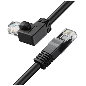 Прямоугольный 3,3 фута CAT6 экранированный прямой rj45 Ethernet Lan соединительный кабель