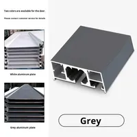 Porte de protection rétractable en alliage d'aluminium blanc, design gain de place
