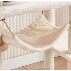 Árbol rascador grande de lujo de madera multicapa para gatos con poste de sisal, plataformas, hamaca y torre de muebles - Product Image 5