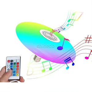 Smart Led Bulb Music Light RGB Colorful E27 Lamp Holder Remote Control Light Bluetooth Speaker Decoration Atmosphere Lamp