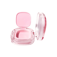Boîtier compact vide en plastique pour coussin d'air, conteneur de maquillage pour fond de teint et poudre libre, emballage cosmétique rechargeable, vente en gros