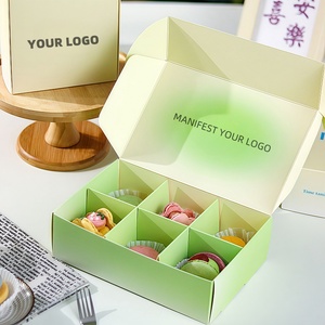 <span class=keywords><strong>กล่อง</strong></span>ขนมคุกกี้มาการองเกรดอาหารกล่องบรรจุภัณฑ์อาหารแบบย่อยสลายได้ออกแบบโลโก้ได้ตามต้องการ - Product Image 6