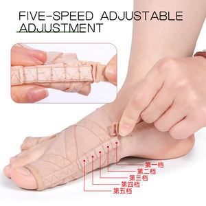 Correcteur d'<span class=keywords><strong>hallux</strong></span> <span class=keywords><strong>valgus</strong></span> et séparateur d'orteils en maille orthopédique réglable, antidérapant et respirant pour femmes - Product Image 4