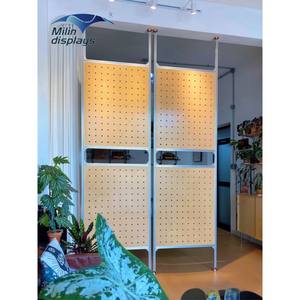 Raquette de badminton support suspendu étagère murale perforée avec organisation de Garage à dessus pivotant 100 + trous pour outils clés petits Gadgets - Product Image 5