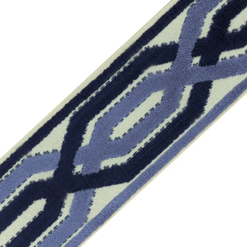 JBL Jacquard Velvet Trims with Geometric Pattern for table and curtains
