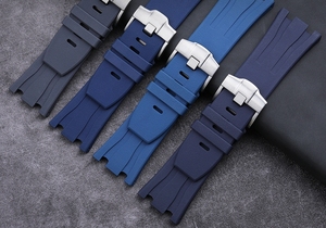 Correas de <span class=keywords><strong>reloj</strong></span> para <span class=keywords><strong>hombre</strong></span> de 30mm correa de <span class=keywords><strong>reloj</strong></span> de goma FKM para pulsera <span class=keywords><strong>Audemars</strong></span> <span class=keywords><strong>Piguet</strong></span> Royal Oak - Product Image 6