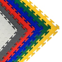 Dalle PVC Emboîtable Robuste Design Moderne Antidérapante Revêtement Vinyle pour Intérieur Entrepôt Garage École Pose Facile