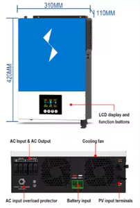 Special Offer Hybrid <b>Solar</b> Inverter 3.6kw 6.2kw With Mppt <b>Solar</b> <b>Charge</b> <b>Controller</b> Home DC/AC Inverters Free Shipping - Product Image 5