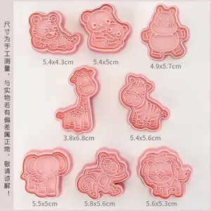 Venda quente OEM Food Grade 3D Cookie Cutter Molde De Forma Animal Molde De Biscoito De Plástico Para Molde De Bolo Muçulmano Islâmico