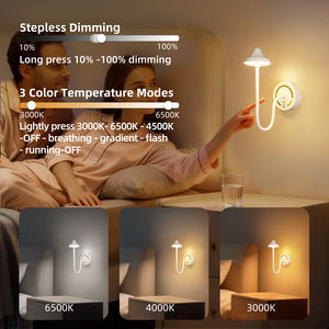 Nordische Smart Home Deko USB-Aufladbare RGB-Tischleuchte Kabellose Magnetische Bewegungssensor DIY Einstellbare Nachttisch-LED-Wandlampe - Product Image 5