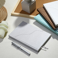 Agenda A5 en cuir texturé, lignes quadrillées minimalistes, bloc-notes à couverture rigide, planificateur, journal personnalisé avec logo, cadeaux promotionnels de bureau