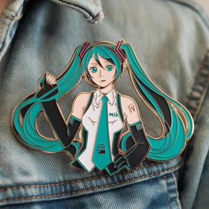 Spilla in Smalto Personalizzata del Produttore con Tema Anime <span class=keywords><strong>Miku</strong></span> - Product Image 1