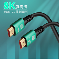 Neueste HDMI-Version Hochgeschwindigkeits-48Gbps Unterstützt Dynamisches HDR TDR-Test 8K 60Hz 4K 120Hz Auflösung 1m 1,5m 2m 3m 5m HDMI-Kabel