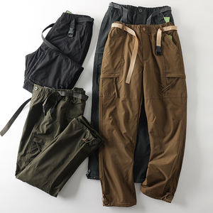 Mode loisirs coupe-vent et imperméable en plein air Plus velours rembourré hommes pantalons décontractés droite multi-sacs hommes <span class=keywords><strong>salopette</strong></span> pantalon. - Product Image 2