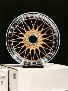 Jantes Forgées Sportives en Alliage Or de Haute Qualité 2 Pièces 5x114.3 5x120 19-21 Pouces <span class=keywords><strong>RS</strong></span> pour <span class=keywords><strong>BBS</strong></span> BMW <span class=keywords><strong>Mercedes</strong></span> AMG Audi - Product Image 4