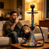 Chicha Russe de Luxe Narguile EL BOMBER HOOKAH Moderne Off-Road 4X4 RaceFancy en Acier Inoxydable avec Plastique Givré