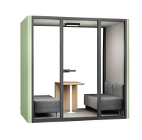 Cabine de bureau portable insonorisée en aluminium moderne |   Cabine téléphonique acoustique mobile pour bureau à domicile, appartement et centre commercial