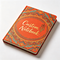 Journal Mandala Vintage Personnalisé – Agenda Spirituel Créatif et Culturel à Couverture Rigide avec Logo Gaufré – Agenda Quotidien Non Daté – Cadeau
