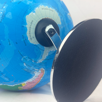 Globe du monde politique de 20cm cadeau éducatif avec méridien en métal et base en métal Globe politique du monde