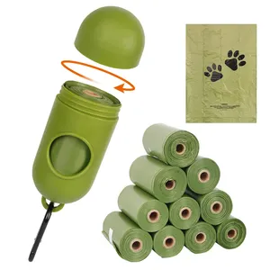 Eco-Friendly Garbage Bags with Portable Dispenser - 6 Rolls Biodegradable Waste Bags for Home/<b>Kitchen</b>/Outdoor Use - Product Image 5