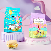 Macarons sandwichs coréens sains, emballés individuellement, biscuits moelleux et sucrés, étiquette personnalisée, biscuits sandwichs macarons