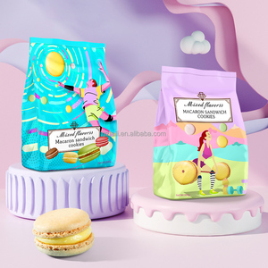 Khỏe Mạnh Hàn Quốc Cá nhi-Bọc Macaron Bánh Sandwich Bánh Quy Mềm Ngọt Thực Phẩm Tùy Chỉnh Nhãn Macaron Bánh Sandwich Cookie - Product Image 2