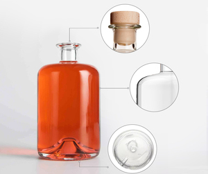 Botol Kaca Minuman Keras 500ml 700ml 750ml dengan Logo Bentuk Kustom, Cetak Logo untuk Spirits, Tequila, Vodka, Brandy, <span class=keywords><strong>Whisky</strong></span>, Rum, Gin, Liquor - Product Image 4