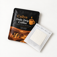 Sachets d'emballage personnalisés pour café filtre, sachets plastiques haute barrière pour filtres à café à oreilles suspendues