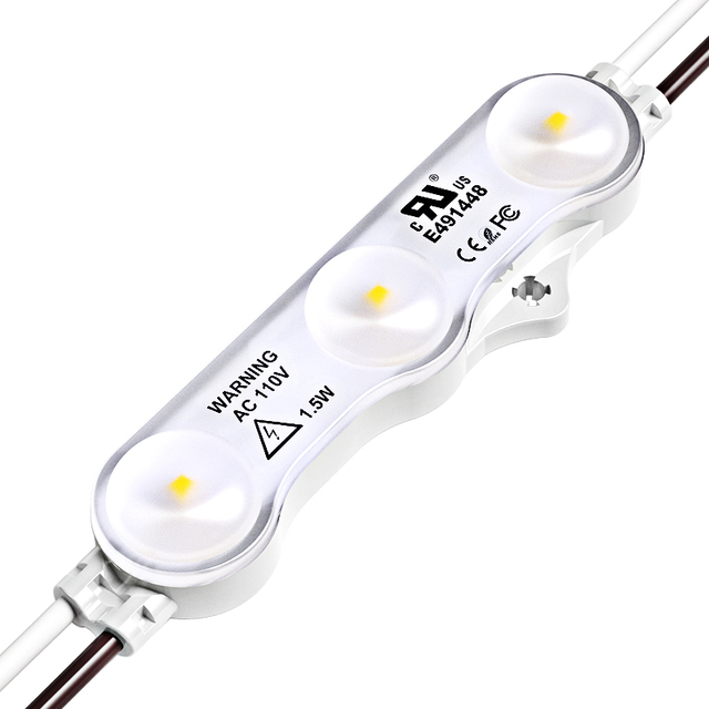 12V/24V/110V/220V LED Modules Light Mini Injection Led Module 3 Lights Billboard Signs Box Backlight Pixel Letter Sign