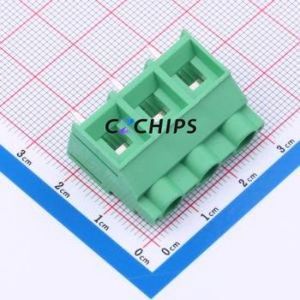 MX950-9.5-03P-GN01-Cu-PS-A Screw Terminal Block Through hole Component (THT),P=9.5mm Connector 1x3P 9.5mm Green Through Hole - Product Image 1