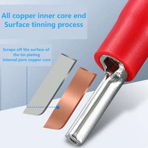 PTV5.5-13 PTV2-12 PTV1.25-12 22-16AWG aiguille <span class=keywords><strong>pré</strong></span>-isolée extrémité gainée fil isolé borne à broches cuivre connecteur de fil rapide - Product Image 4