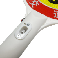Chine ABS sécurité routière chaussée LED avertissement pagaie clignotant lumière portable STOP GO lampe de poche signalisation bâton panneau de signalisation