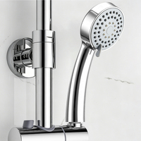 Pommeau de Douche à Main ABS Chromé Haute Pression 3 Modes de Jet Économiseur d'Eau Design Moderne pour Salle de Bain - Vente Flash