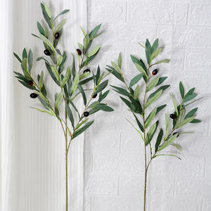 <span class=keywords><strong>LO</strong></span>-132高品质人造橄榄叶水果逼真丝绸橄榄枝家居装饰 - Product Image 1