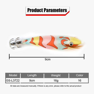 16 couleurs 16g 90mm <span class=keywords><strong>Yo</strong></span> <span class=keywords><strong>Zuri</strong></span> Jig Leurres Crochet de pêche en mer Tackle Octopus Jigging <span class=keywords><strong>Leurre</strong></span> Squid Jig Egi Squid Leurres de pêche - Product Image 2