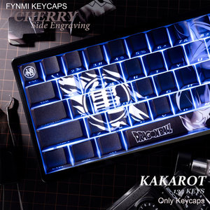 คีย์แคป KAKAROT GOKU Cherry Profile 134 ปุ่ม ISO/ANSI แบบสลักด้านข้าง PBT Dye Sublimation คีย์แคปแบบ <span class=keywords><strong>Double</strong></span> <span class=keywords><strong>Shot</strong></span> - Product Image 5